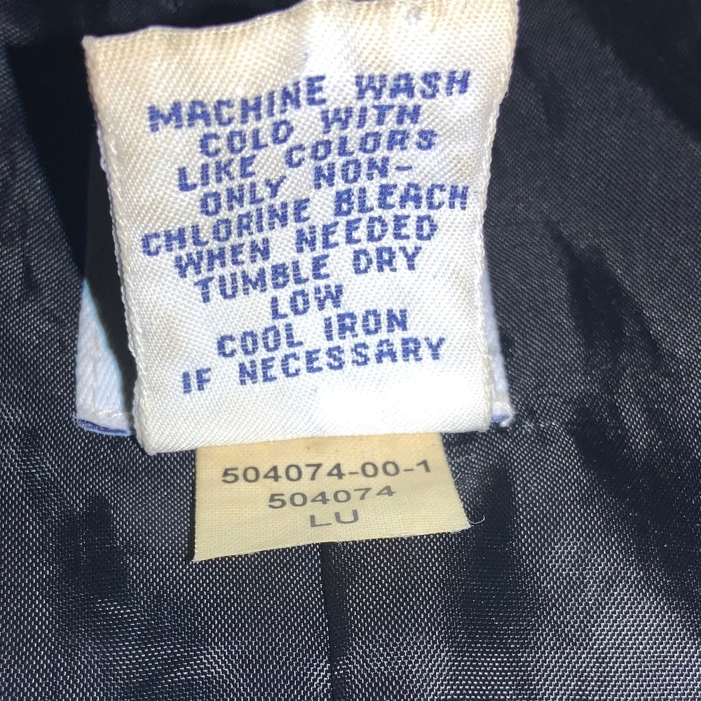 Gap black double breasted trench coat Sz M Lined water resistant Y2K - Picture 5 of 5